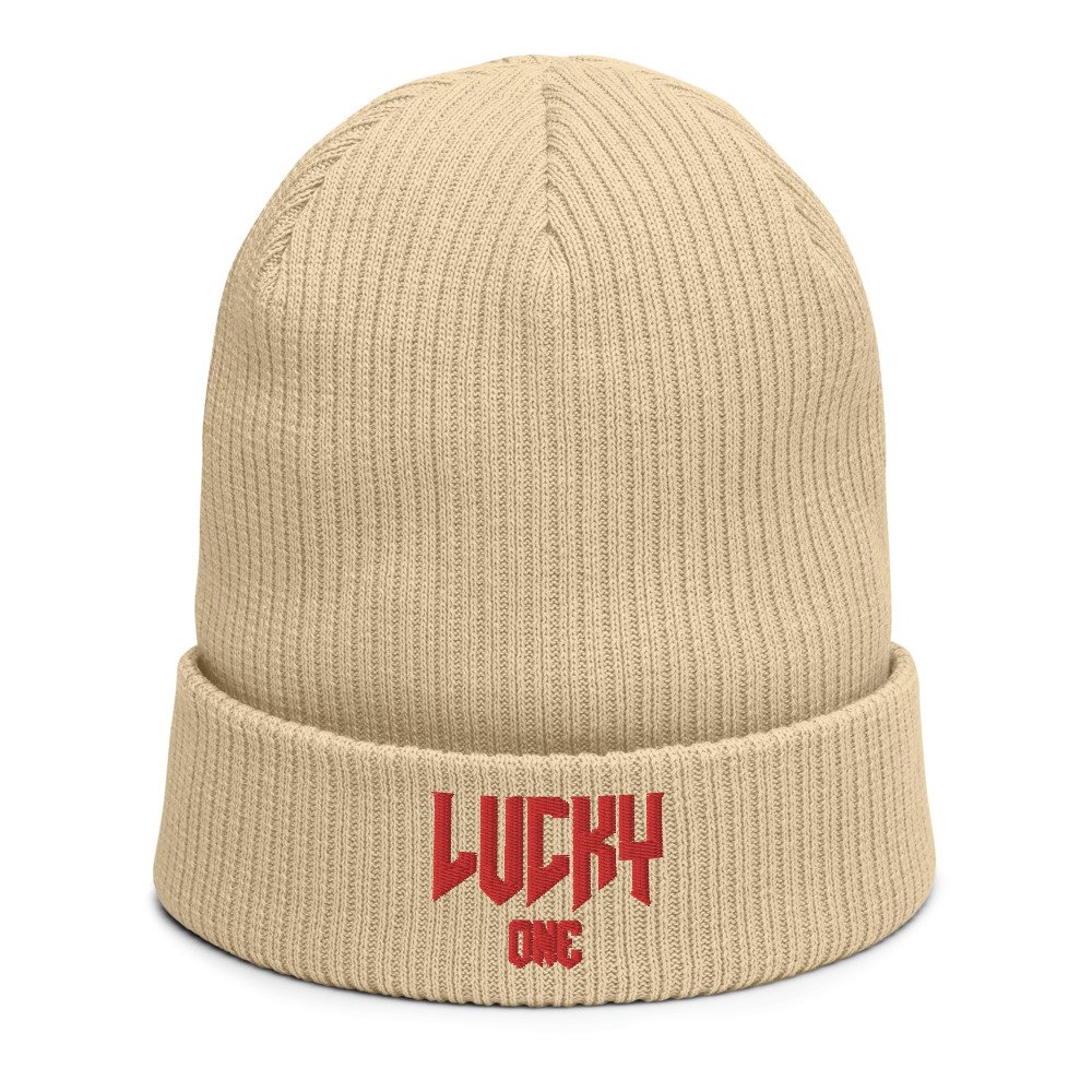 Organic ribbed LuckyOne beanie - Image 6