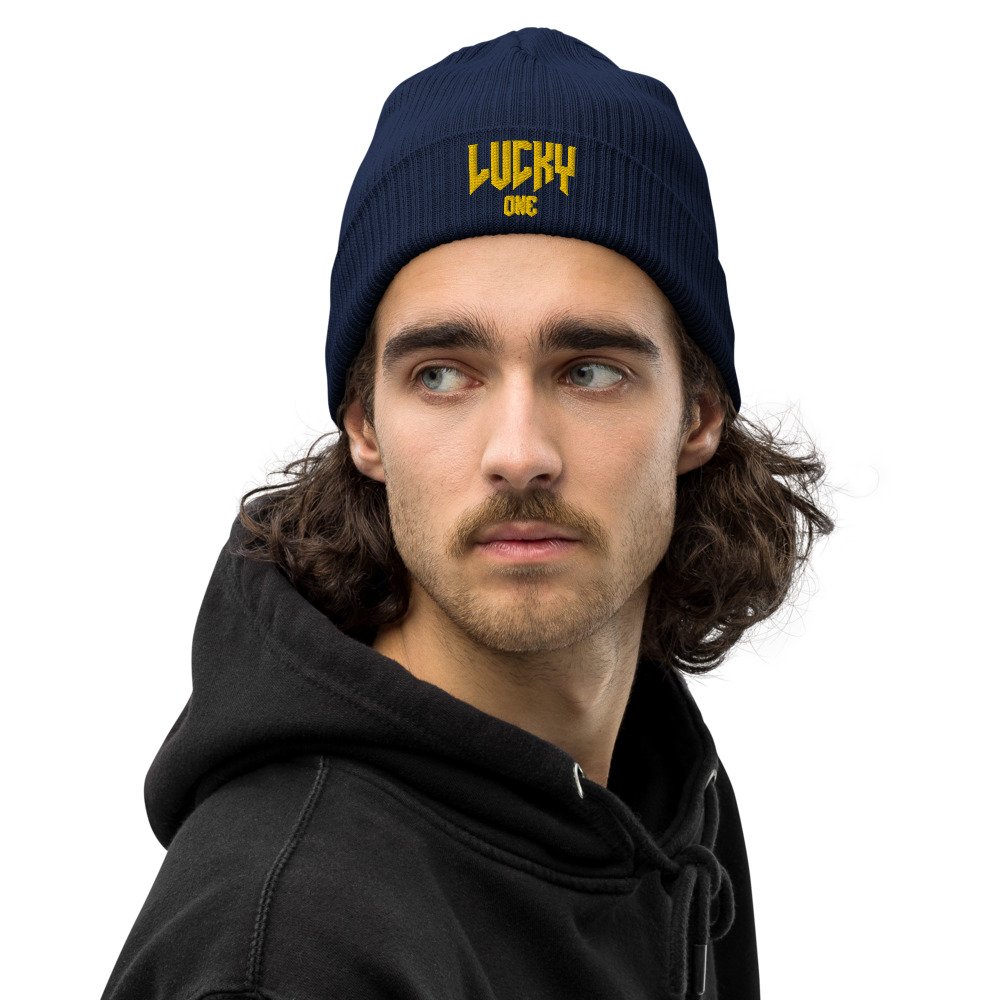 Organic ribbed LuckyOne beanie - Image 3
