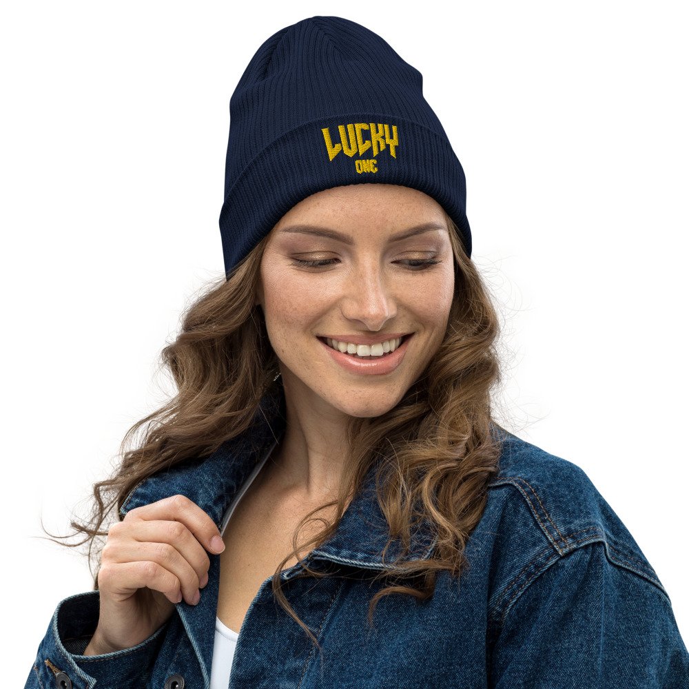 Organic ribbed LuckyOne beanie - Image 2