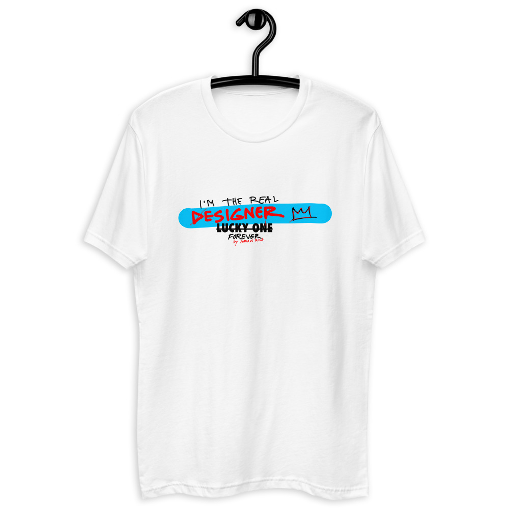White DESIGNER T-shirt - front