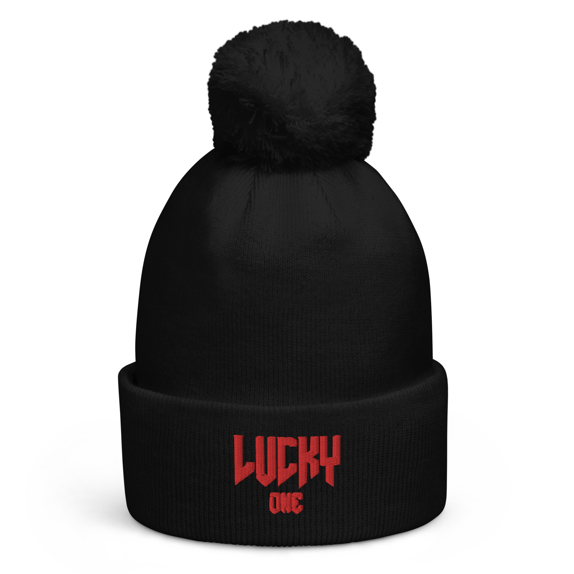 Lucky One pom pom beanie