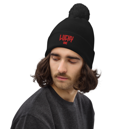 Lucky One pom pom beanie - Image 3