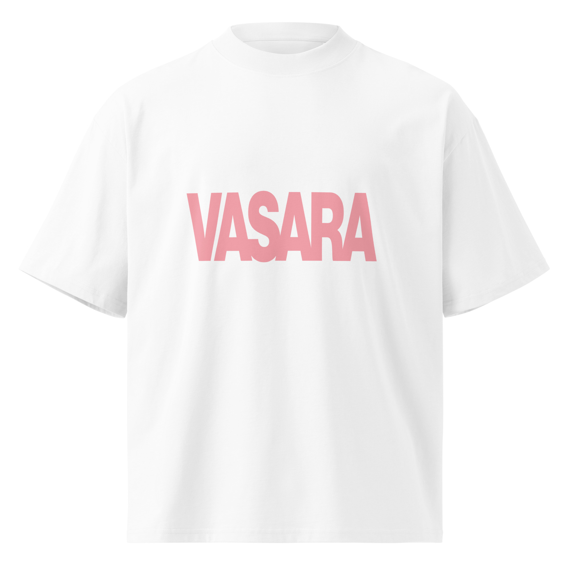 VASARA Unisex organic oversized high neck t-shirt